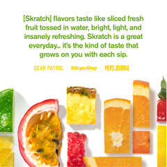 Skratch Labs Hydration Packets dissolving in water for quick electrolyte replacement