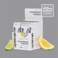 Skratch Labs Real fruta limón-lima, sabor natural sin endulzantes artificiales.