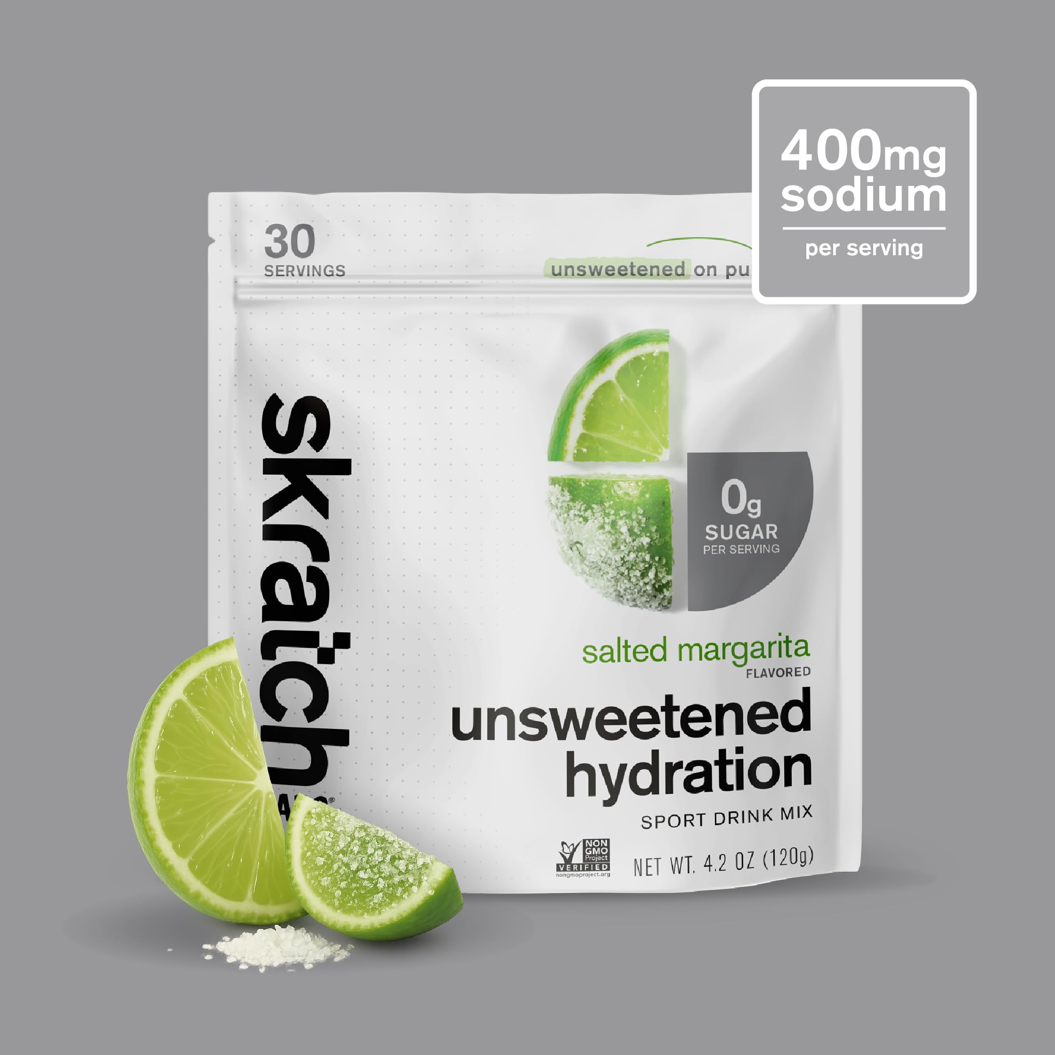 Pouring Skratch Labs Unsweetened Hydration into a glass for quick electrolyte boost