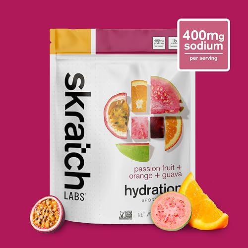 Glass with stirred Skratch Labs mix showing easy mixing and refreshing taste