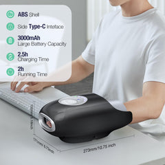 SKRFORM Hand Massager cooling fan keeps hands dry during use.
