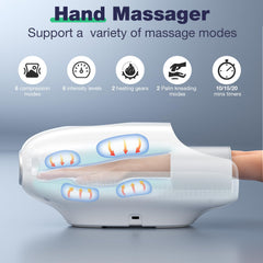 Skrform hand massager side view shows compact portable profile for home or office use