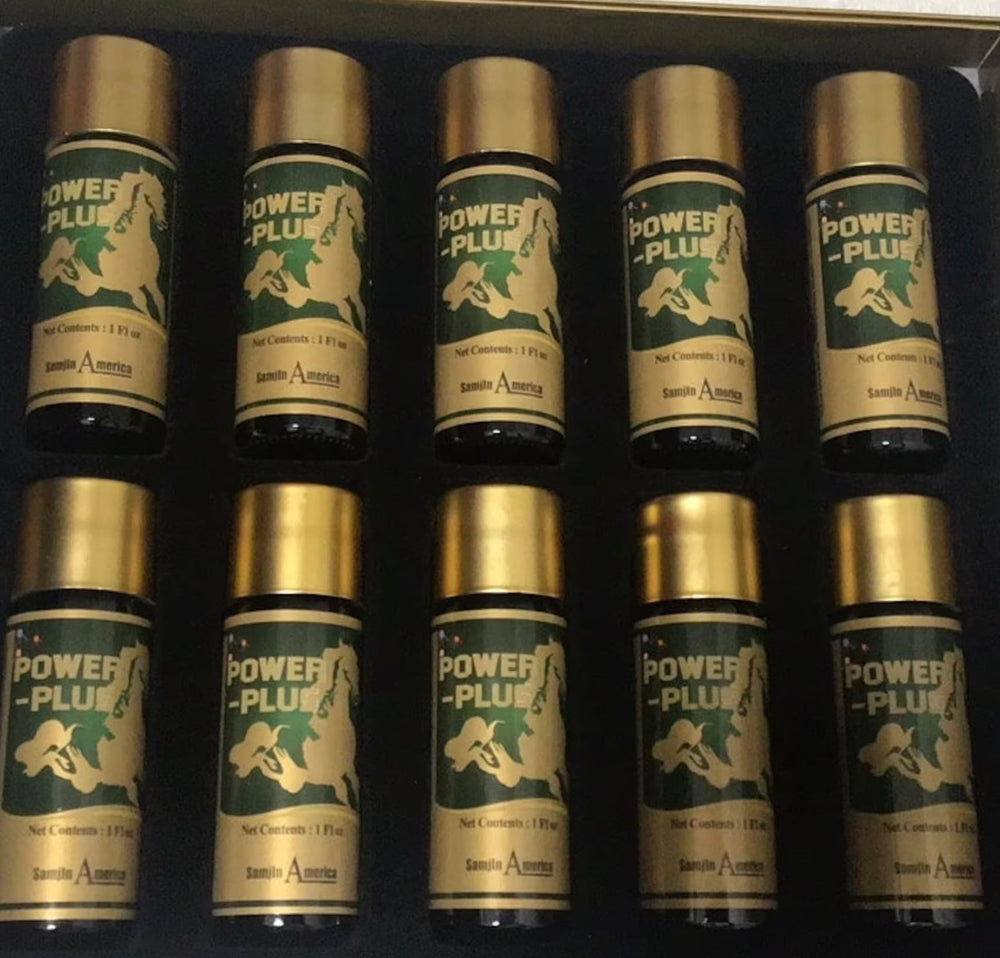 Skydia Power Plus ginseng slices and herbs arranged in scene