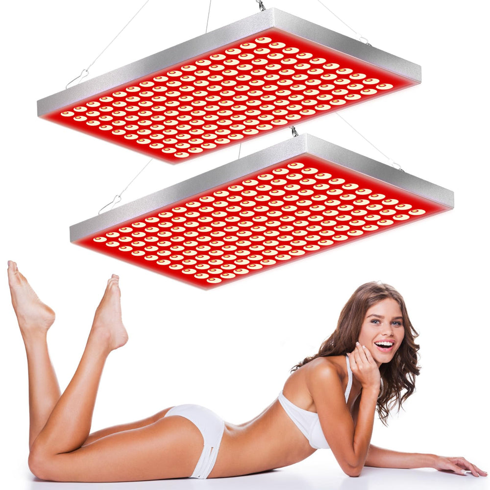 Skylaxy face red light panel uses 660nm/850nm wavelengths for facial rejuvenation
