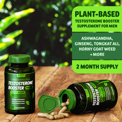 SLADAK NATURALS testosterone booster two-month supply value visual.