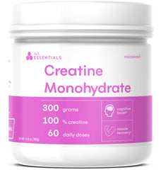 SLC Essentials Creatine Monohydrate powder for pure, unflavored performance support