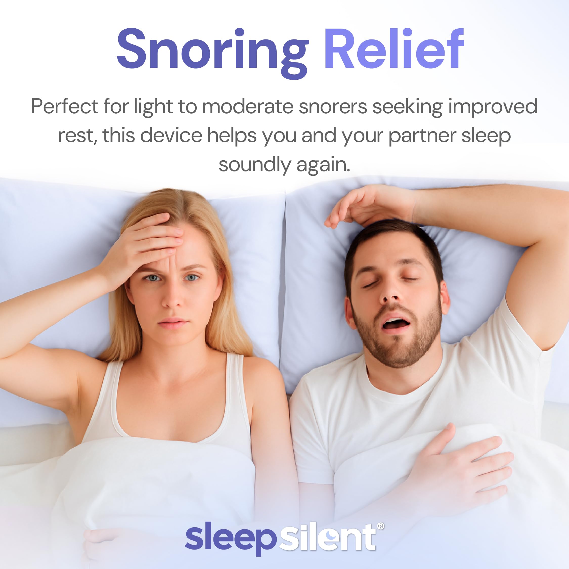 Sleep Silent heat-moldable fit forms to your bite for a secure night
