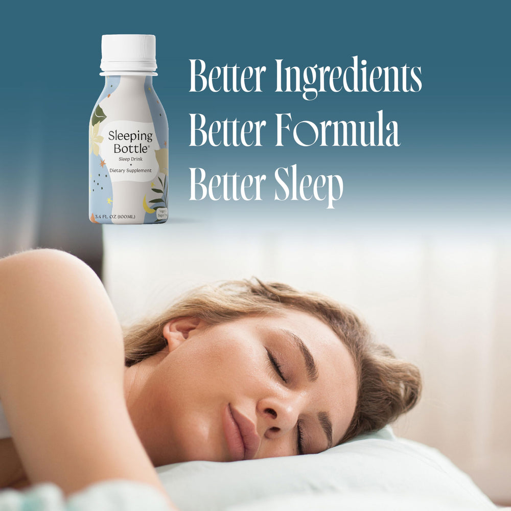 Sleeping Bottle night-time ritual scene for restful evenings.