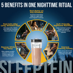 Sleeptein Chocolate Dream Cloud flavor powder scoop ready for night ritual