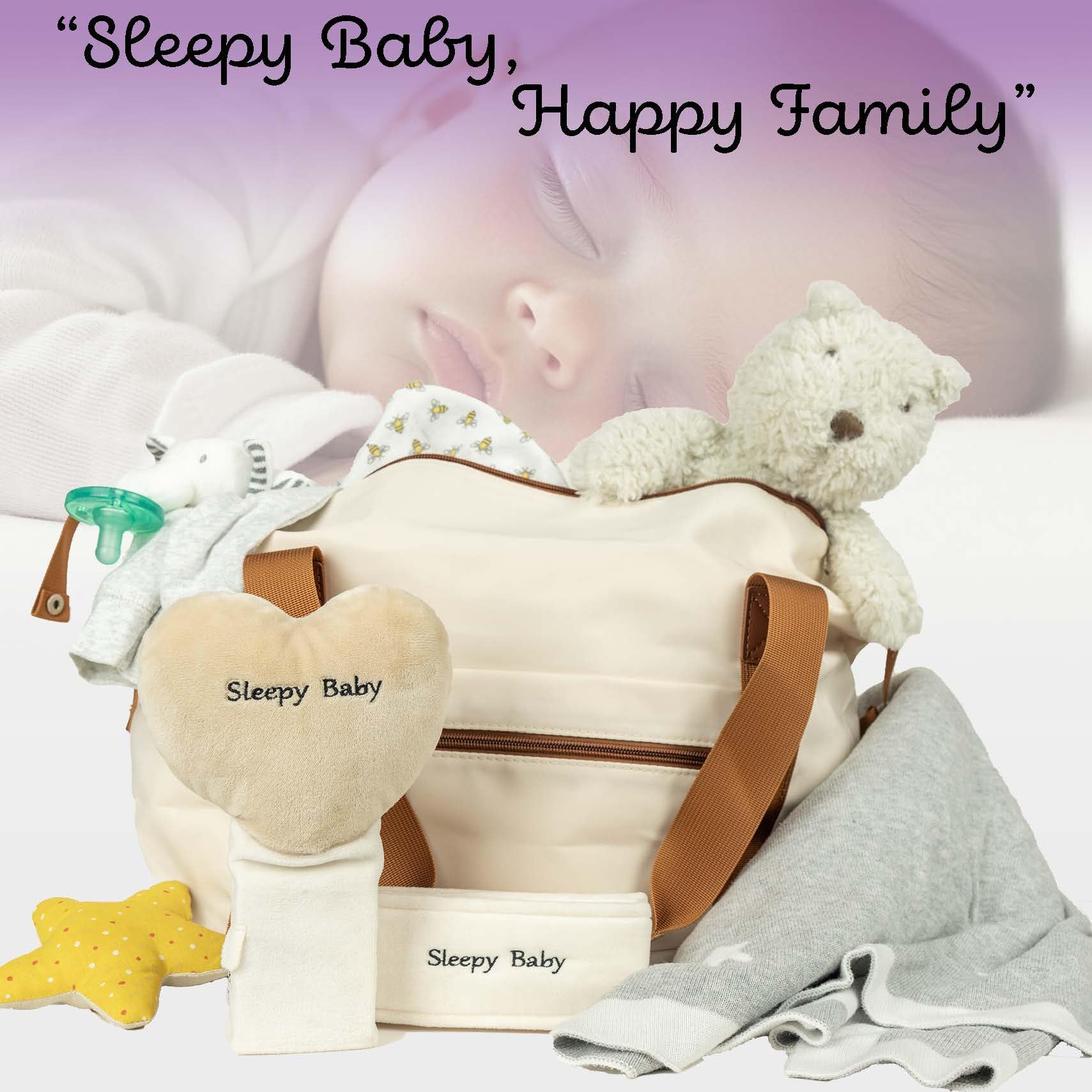 Sleepy Baby compact travel design fits diaper bags and trips