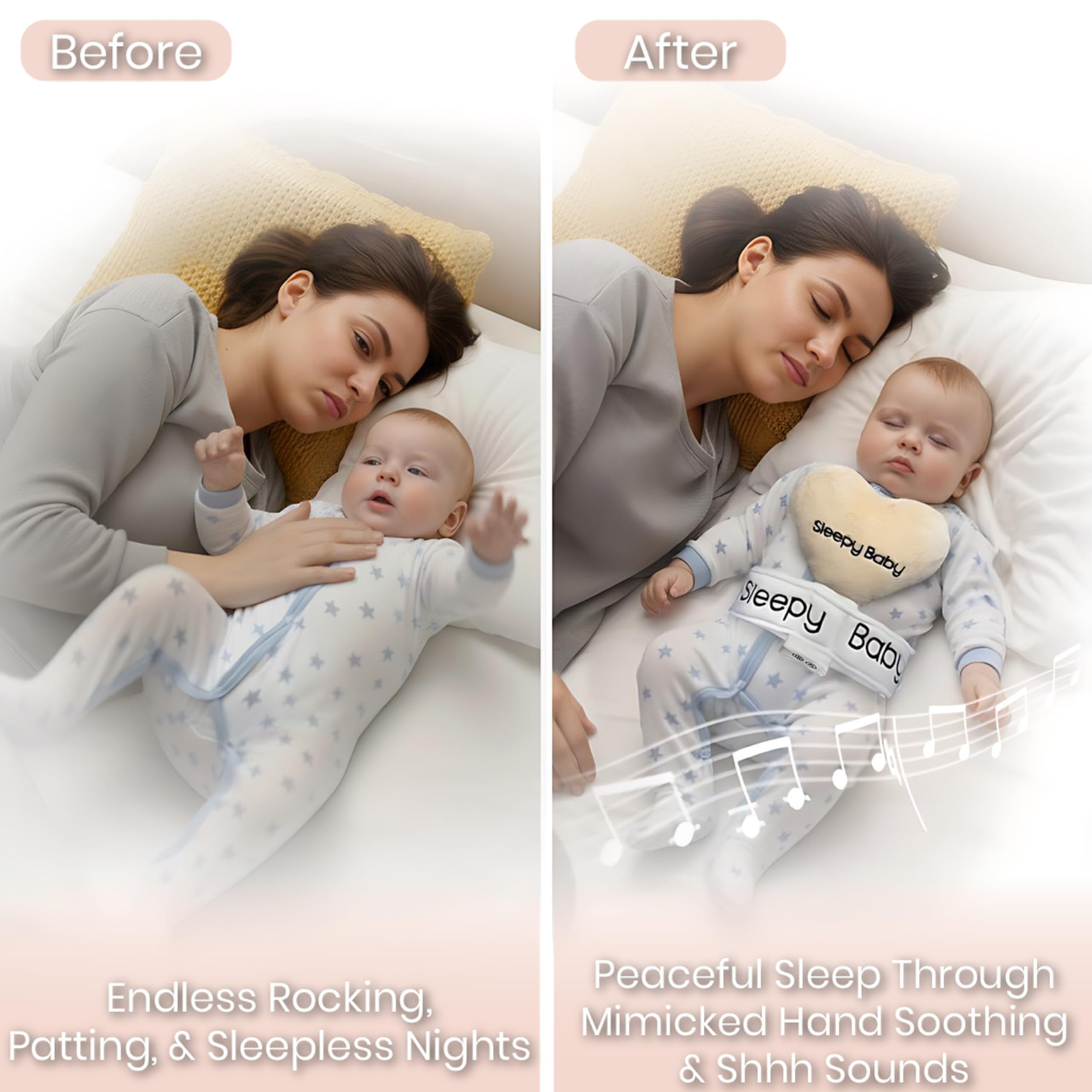 Sleepy Baby rhythmic tapping motion adjustable for soothing sleep moments