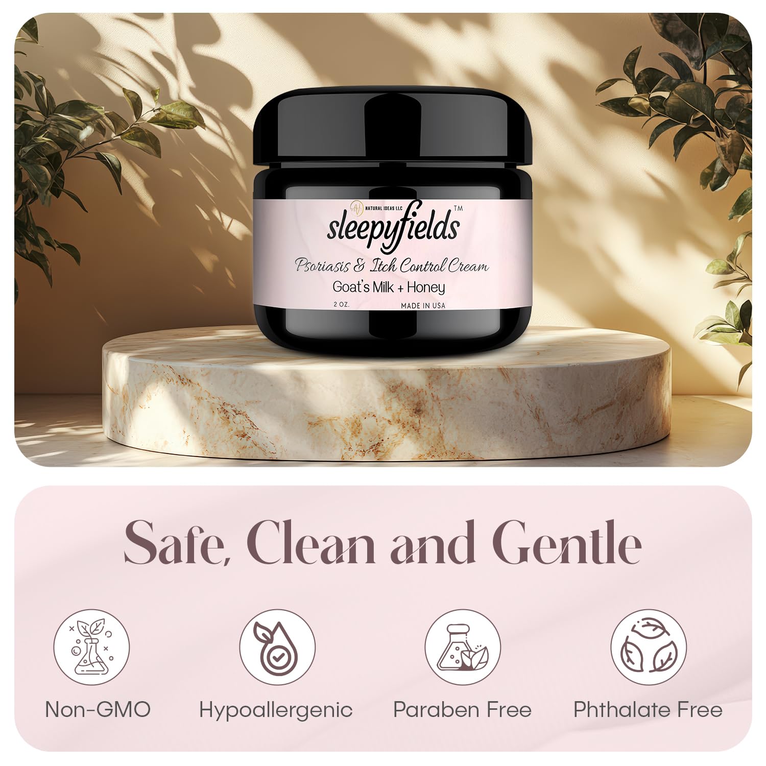 SLEEPY FIELDS aloe vera and shea blend signaling gentle moisturizing