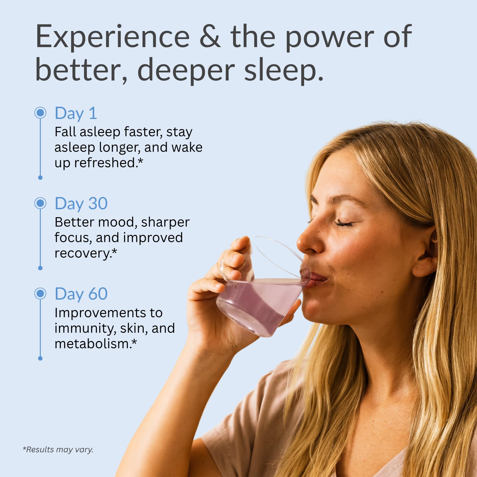 Sleepy Vibes measuring scoop for precise nightly servings.
