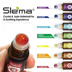 Slema 7 Chakra jade roller ready to glide during self care