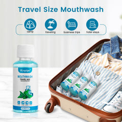 SLequipo travel kit mouthwash bottles fit in your toiletry bag