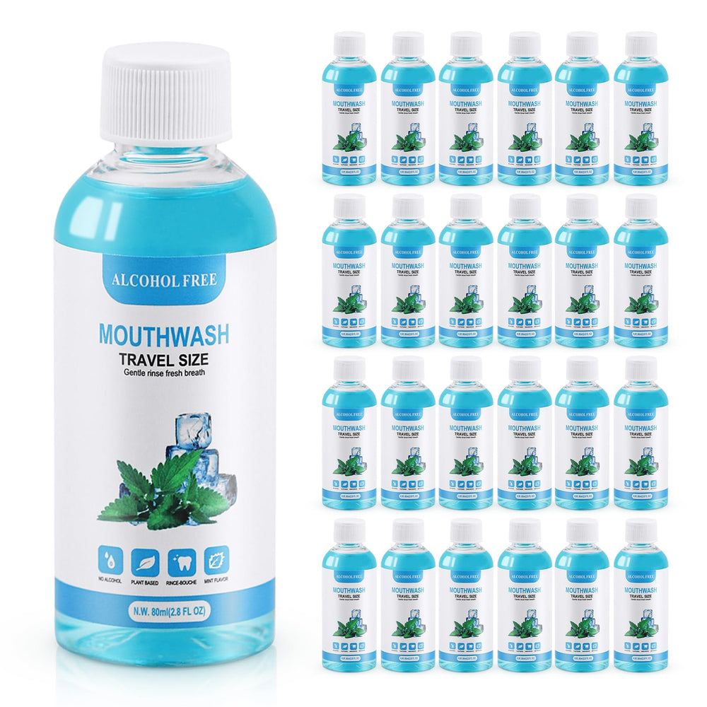 SLequipo travel mouthwash 80ml bottle pack for on-the-go freshness