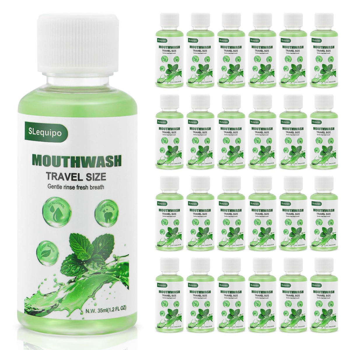 SLequipo travel mouthwash bulk bottles for on-the-go freshness.