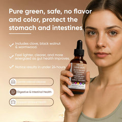 Slifthistle Vello drops close-up highlighting natural ingredients for digestive balance.