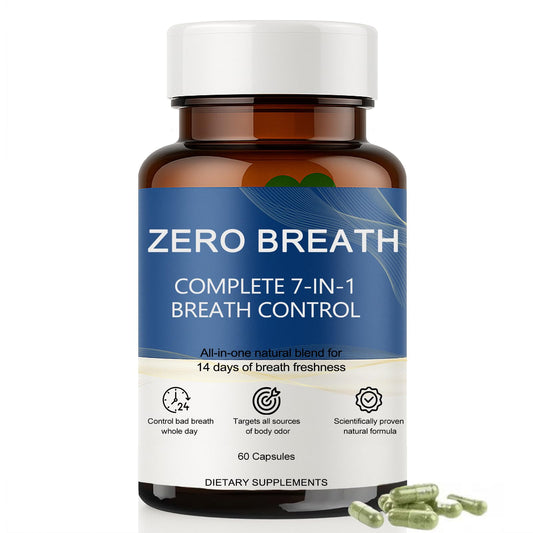 Slifthistle Zero Breath capsules bottle for daily fresh breath support.