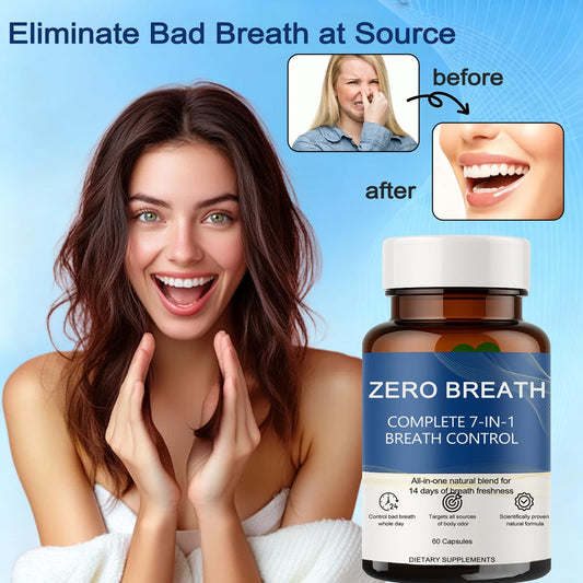 Slifthistle Zero Breath packaging highlighting convenient daily odor control.