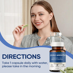 Slifthistle Zero Breath digestive enzymes close-up supporting digestion-related freshness.