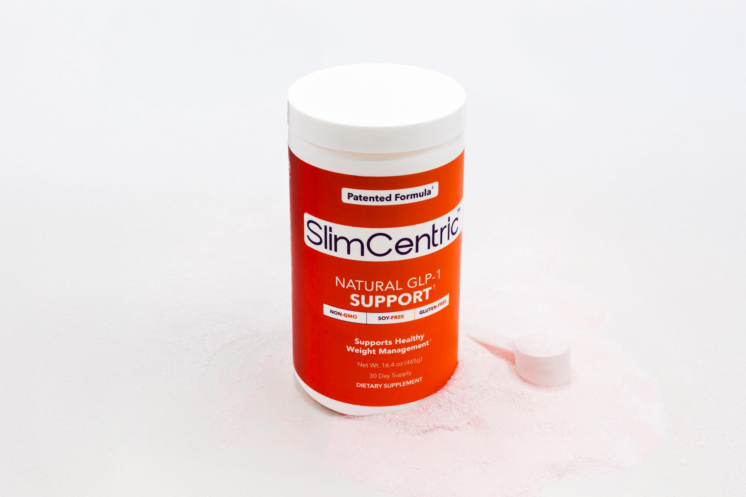 SlimCentric GLP-1 serving preparation in a shaker.