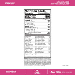 Back label displays vitamins and minerals for daily nutrition