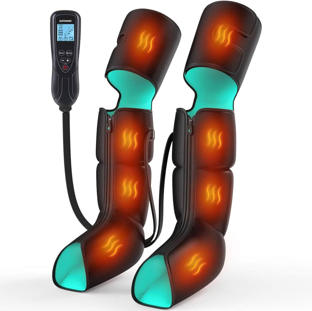 SLOTHMORE leg massager covering feet and calves for circulation support