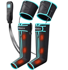 SLOTHMORE leg massager foot and calf compression easing tired legs.