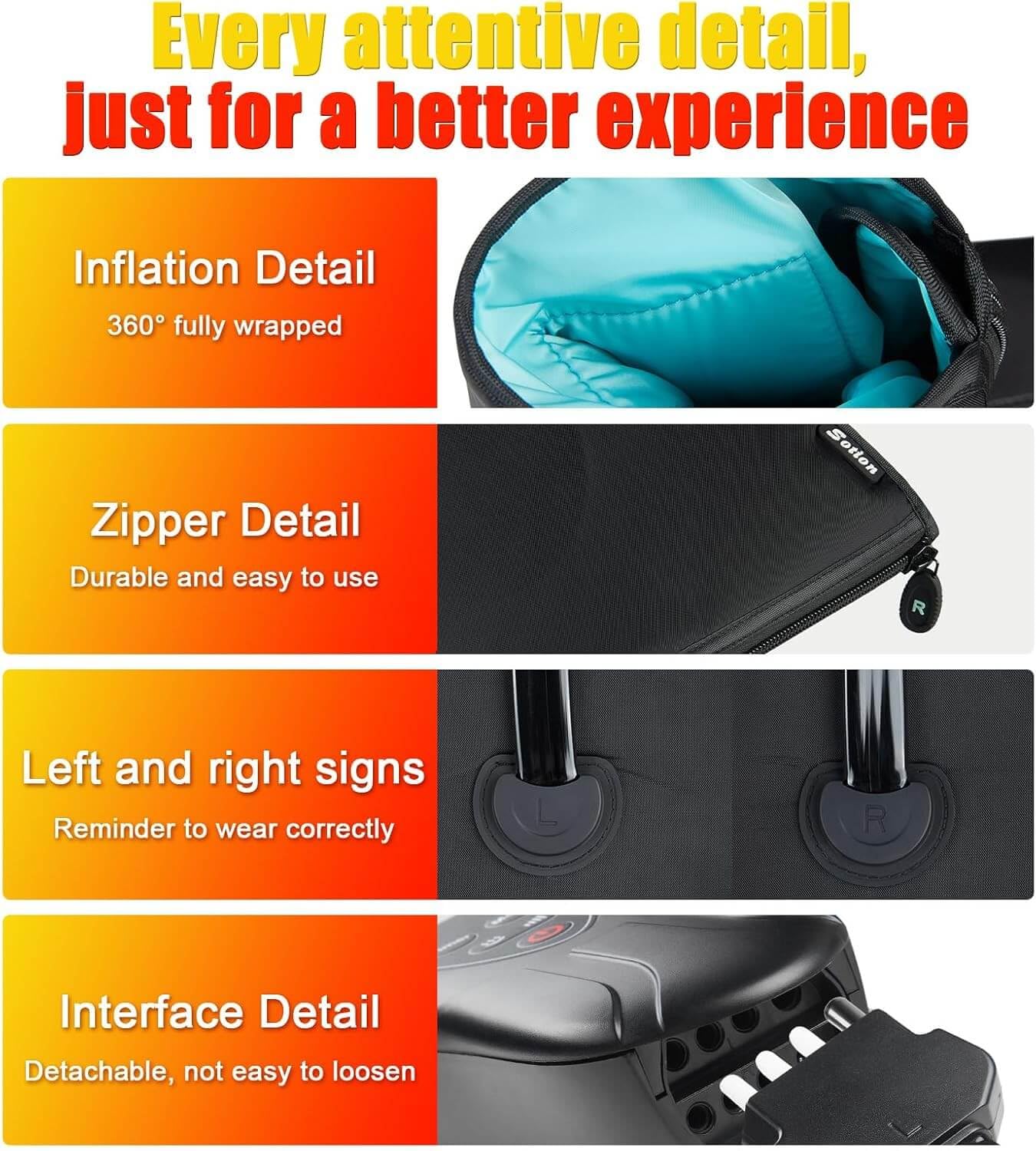 SLOTHMORE leg massager ideal for home, office, and travel