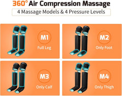 SLOTHMORE leg massager full zip design for easy wear