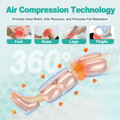 Slothmore leg massager heat therapy warms calves and feet