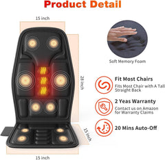 SLOTHMORE portable massager fits most chairs for daily relaxation.