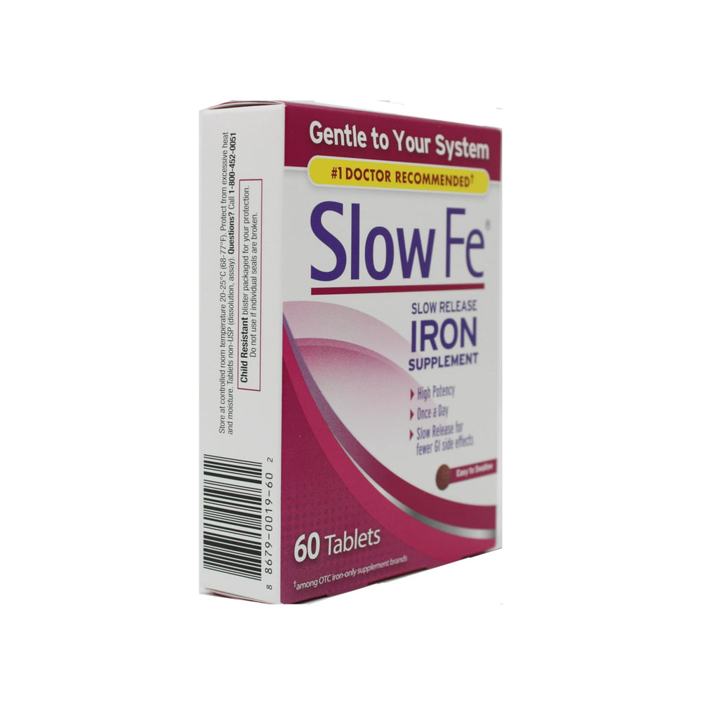 Slow Fe slow-release formula bottle, delivering steadier iron release.