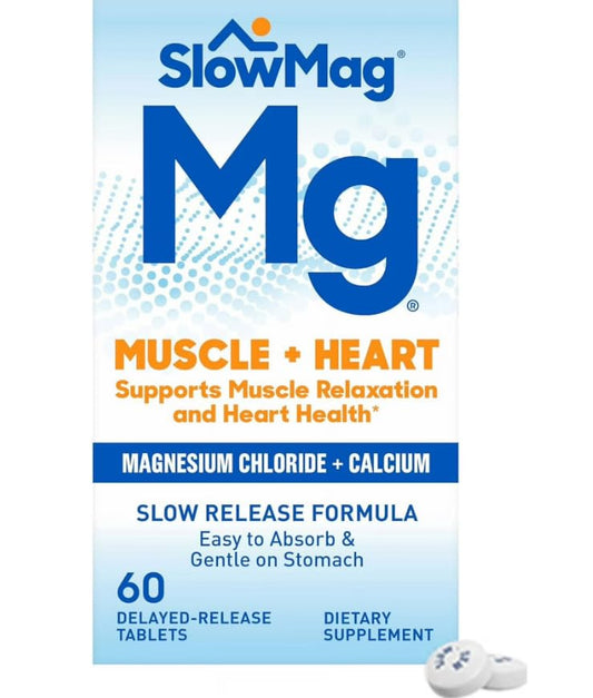 Slow-Mag tablets highlight calcium for bone strength in a slow-release format
