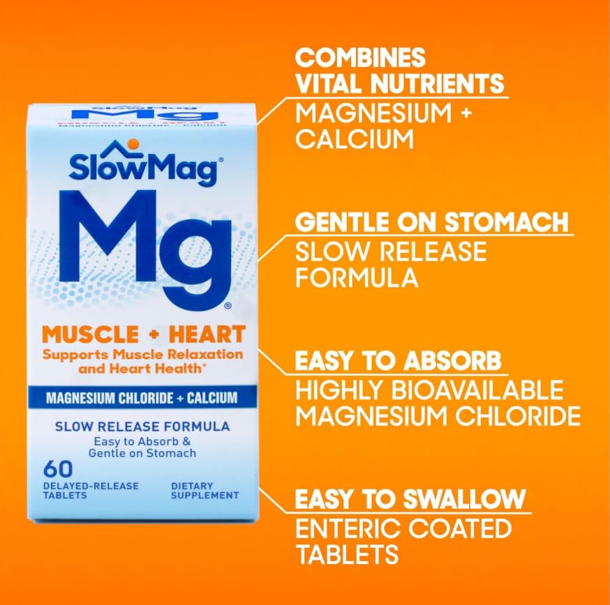 Slow-Mag unflavored tablets shown without additives or color