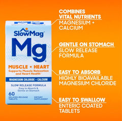 Slow-Mag unflavored tablets shown without additives or color