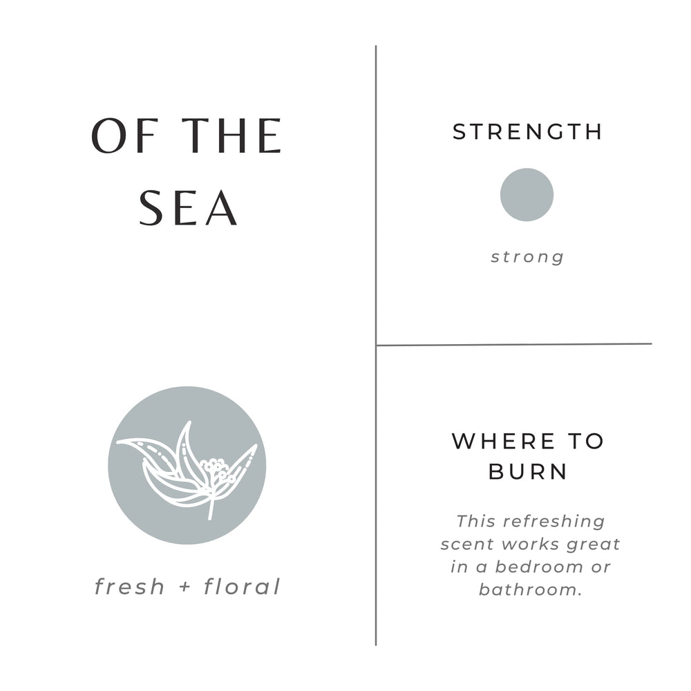 Slow North Sea Candle lasts about 30 hours for cozy evenings.