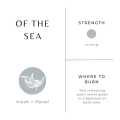 Slow North Sea Candle lasts about 30 hours for cozy evenings.