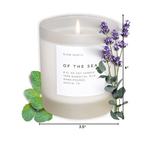 Slow North Sea Candle with spring-blend notes invites daily calm and focus.