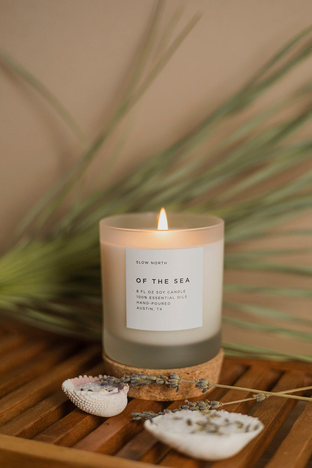 Slow North Sea Candle in frosted jar fits small spaces and gifting.