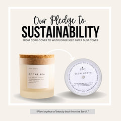 Slow North Sea Candle with a cotton wick for a clean, steady burn.