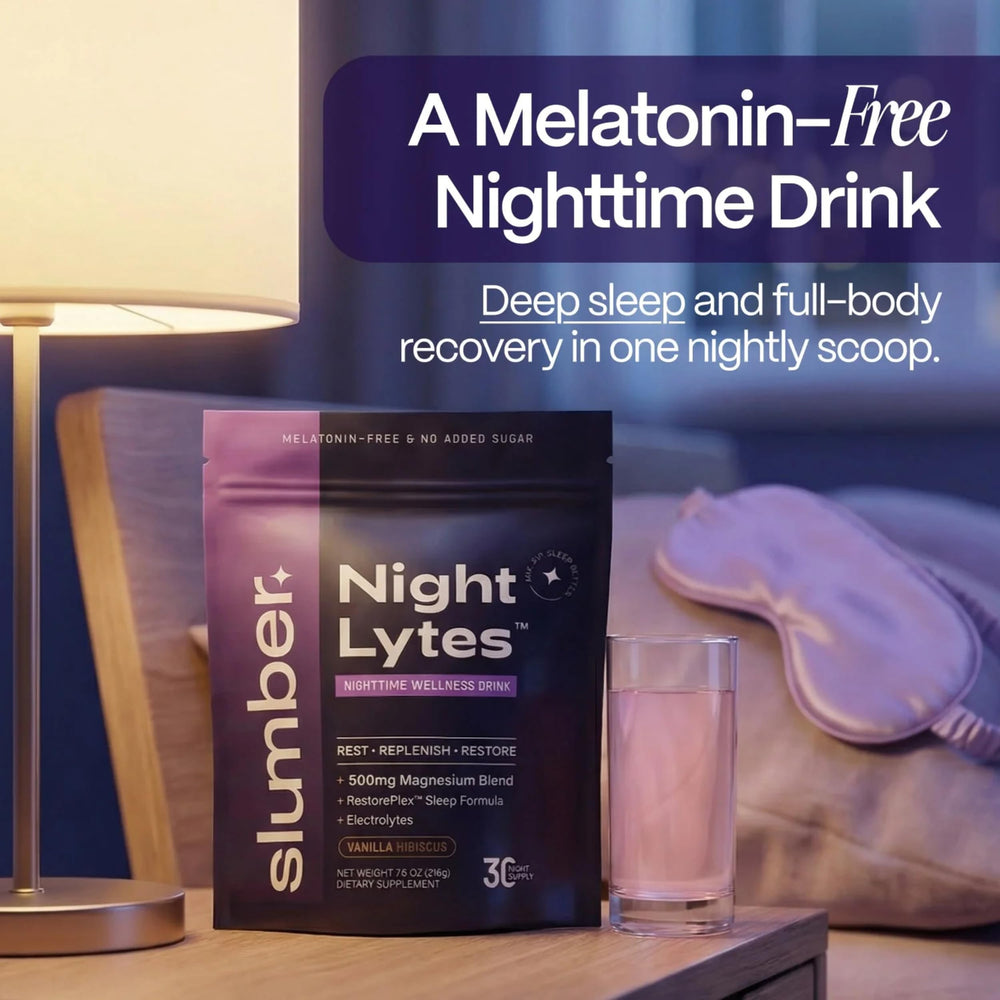Close-up of ingredients label on Night Lytes