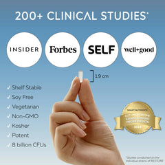 Smart Nutrients RESTORE label detail highlighting four strains.