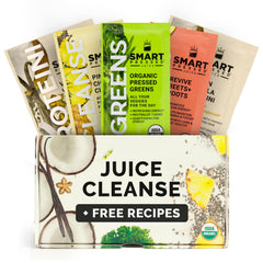 SMART Pressed organic label indicating USDA Organic and non-GMO ingredients.