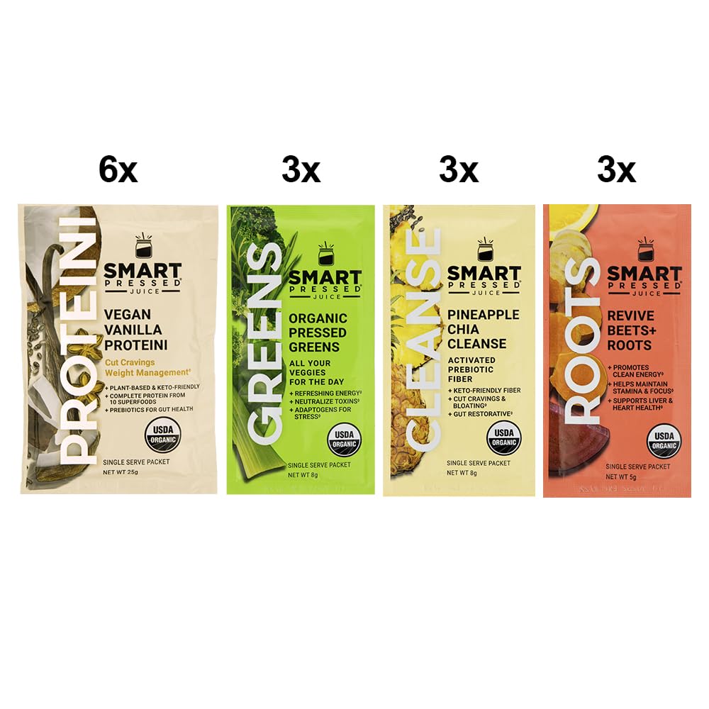 SMART Pressed vanilla vegan protein tub showing plant-based protein support after cleansing.