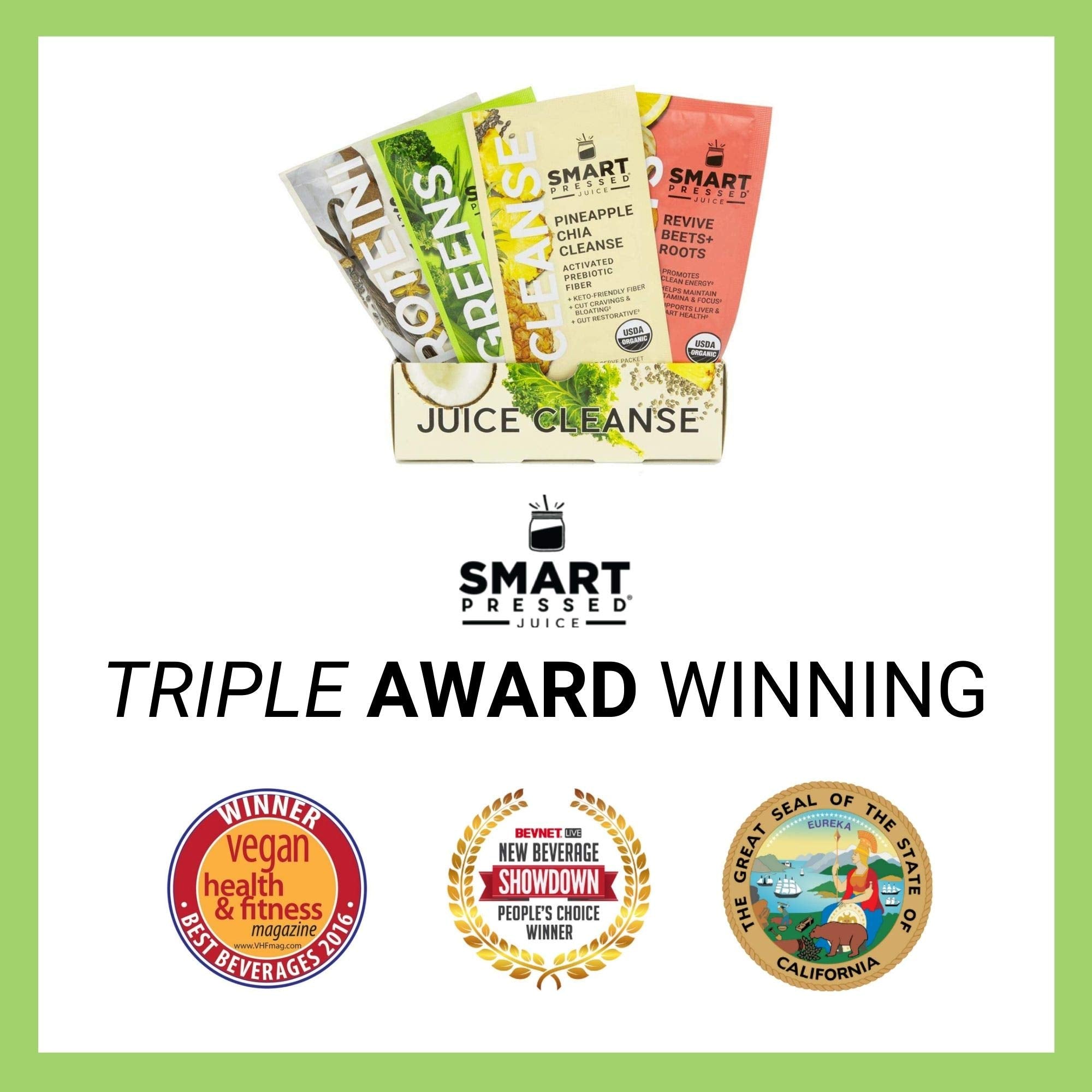 SMART Pressed vegan greens powder suits health-minded daily wellbeing.