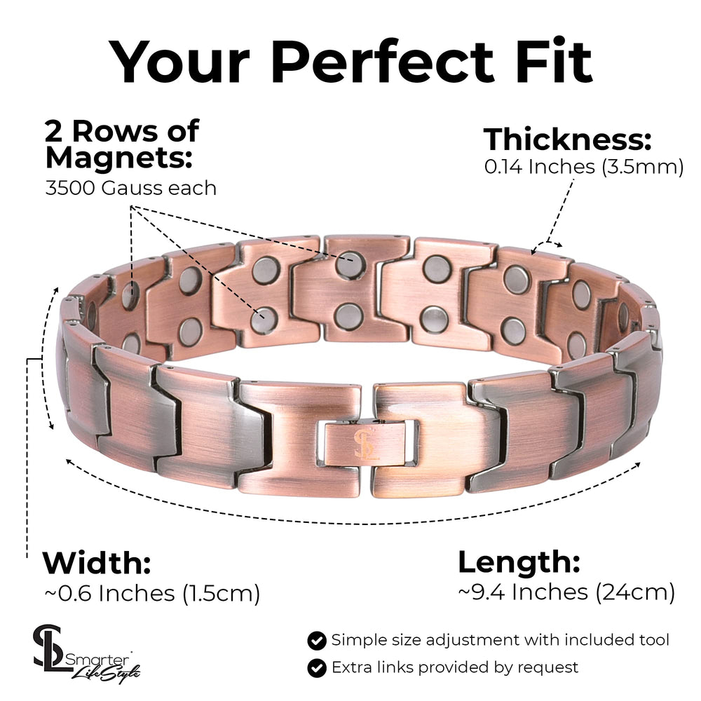 Smarter LifeStyle 316L steel clasp detail ensuring secure wear