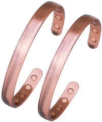 Smarter LifeStyle elegant copper magnetic bracelet worn on the wrist for daily comfort