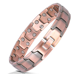 Smarter LifeStyle copper magnetic bracelet close-up highlighting strong magnets for daily wear
